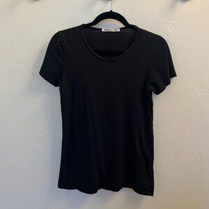Black Swoop Neck Tee - Groceries Apparel -  Medium